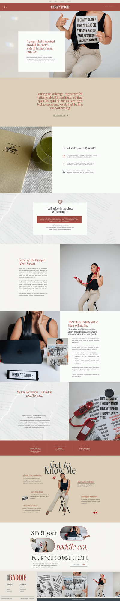 website design mockup for health and wellness coach in yoga, fitness, pilates, mindfulness