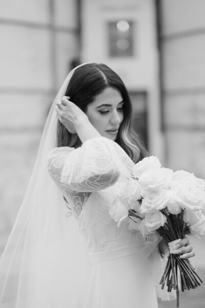 Bridal portraits at Los Poblanos