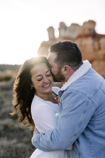 red rock engagement photos