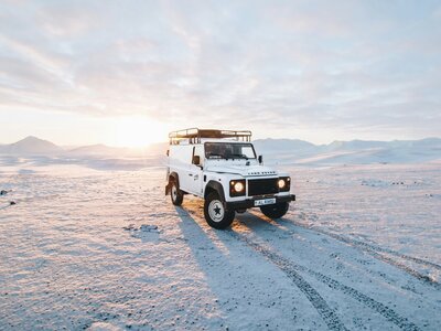 winter adventure holiday vehicle