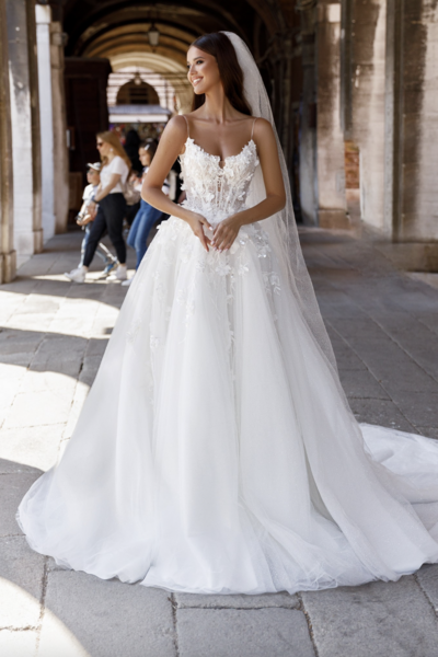 Paloma Blanca wedding dresses in St. Louis, MO.