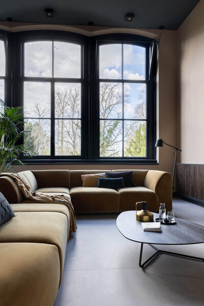 Ontwerp interieur woonkamer Park Lofts Groningen