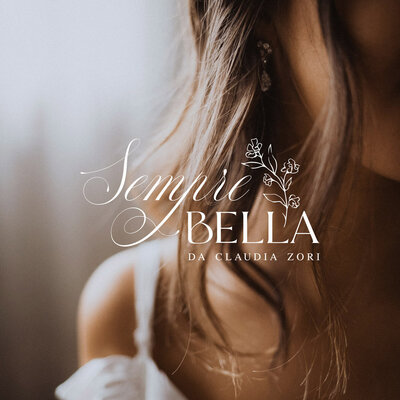 floral logo design for nail salon