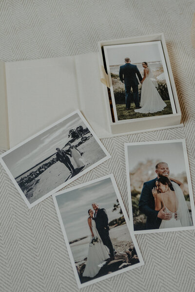 Fine art printed wedding pictures