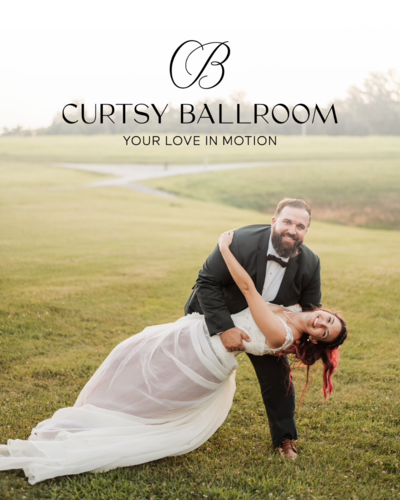 Logo design of Curtsy Ballroom, a Wedding Dance Choreographer in Nashville