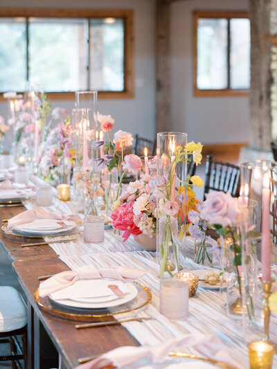 Table setting at Austin wedding planned by Bianca Nichole and Co
