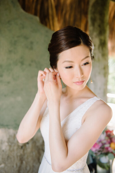 Brooke Bakken working on the computer