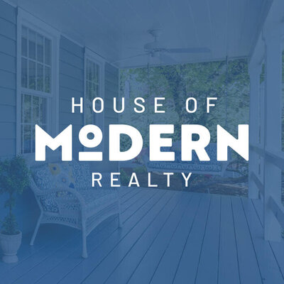 House of Modern Realty logo on a blue background