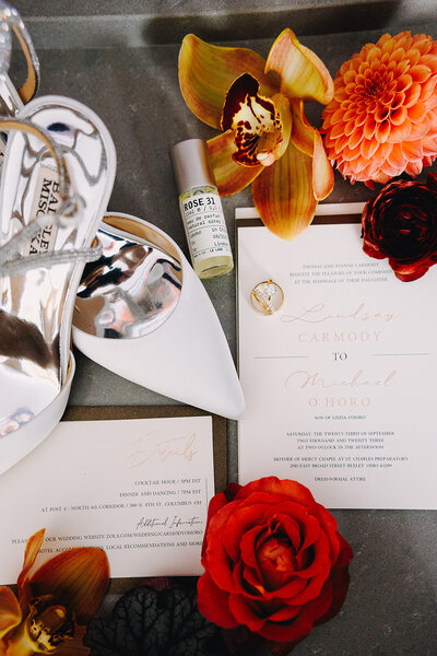 Romantic, colorful fall wedding at north 4th corridor post number 4