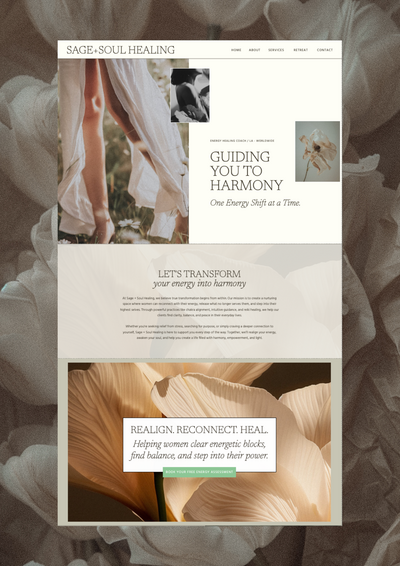 Sage + Soul Healing Homepage Framework
