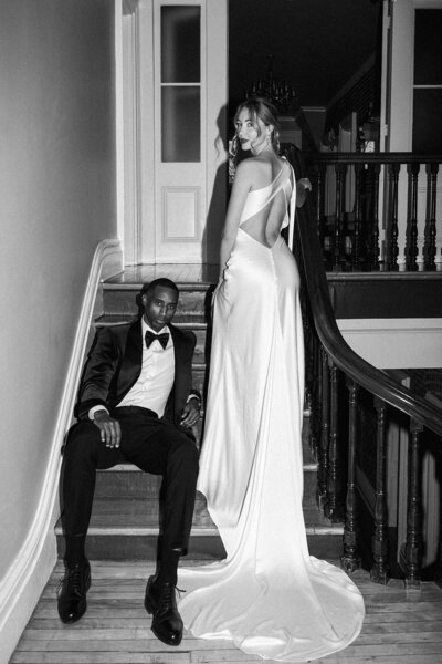 bride and groom first dance