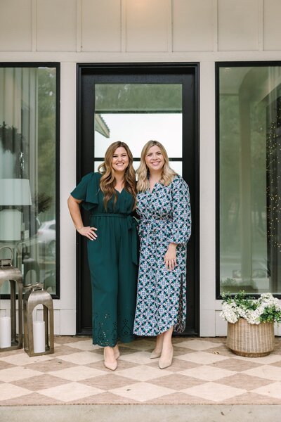 Brianna and Keelie, founders of Haven Realty Group, standing together in front of a Dallas home—trusted buyer’s agents serving North Texas families.