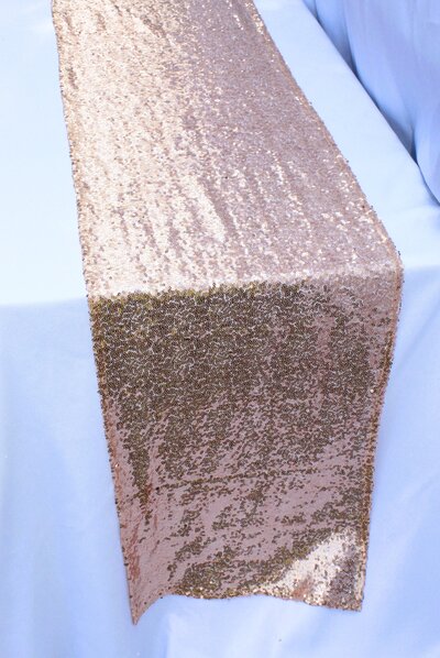 rose gold sequin table runner (2)