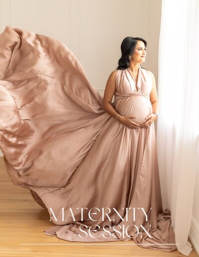 studio maternity gown selection