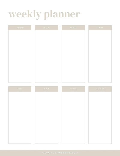 Weekly Planner 1