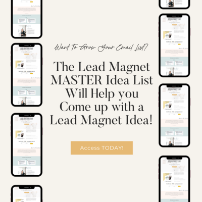 The Master Lead Magnet Idea List by Dolly DeLong Education A Free Download