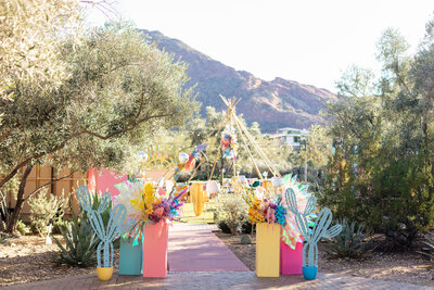 colorful event in the desert