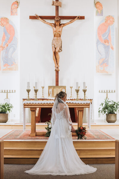 Wedding Day Rosary Bride and Groom