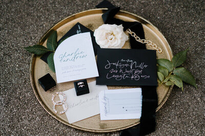 Wedding flatlay by lexington wedding photographer
