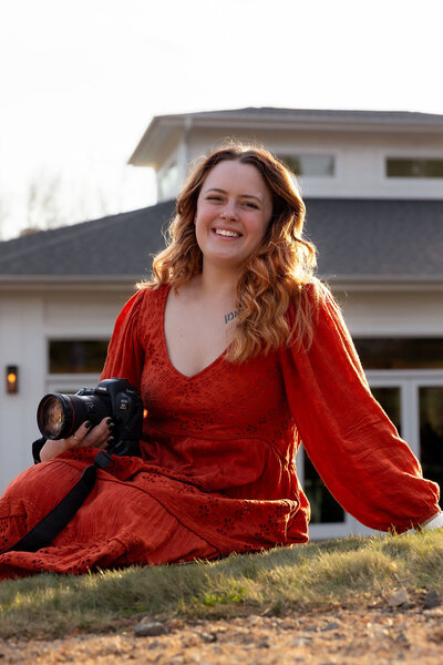 Self-portrait of the photographer behind Lamblight Photography in Utah