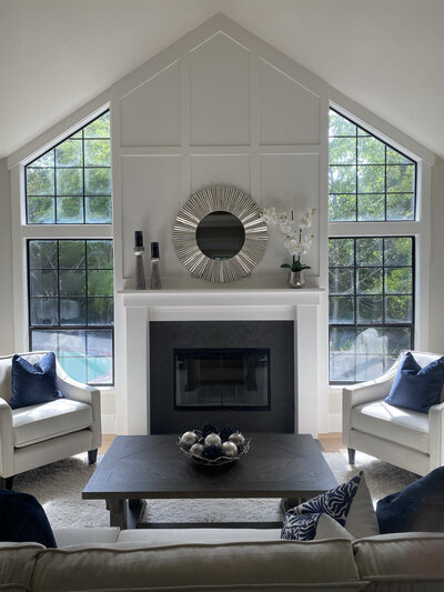Shannon Handy Design Living Room Fireplace Feature Wall