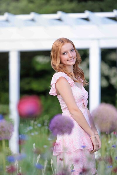 Trendy outfit in Pittsboro for senior pictures.