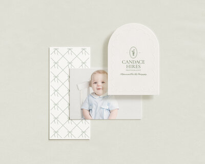 Custom Branding for a heirloom photographer with tulips and bows for a real southern charm.