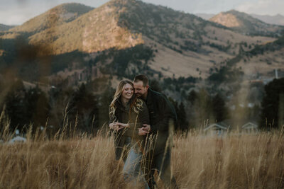 First kiss by Colorado Wedding photographer