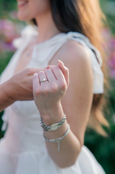 Engagement session at Reynolda Gardens in Winston Salem, North Carolina