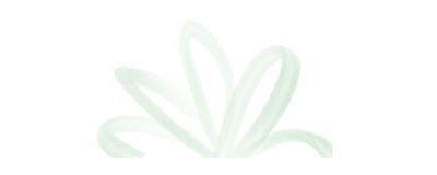 Abstract sage green leaf illustration used as a calming brand element for Erica Taylor Wellness