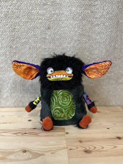 Handmade fabric sculpture