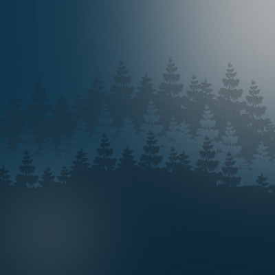 Royal Gold Tree-line Backdrop - Blue