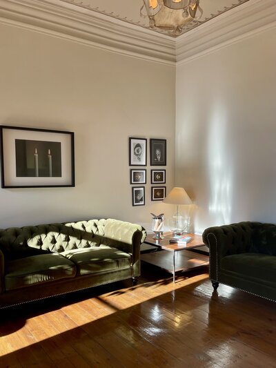 Living room interior in Twin Cities vintage home