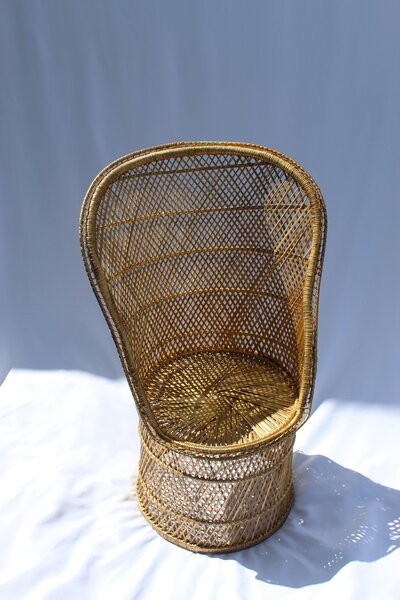 wicker boho chair rent sask