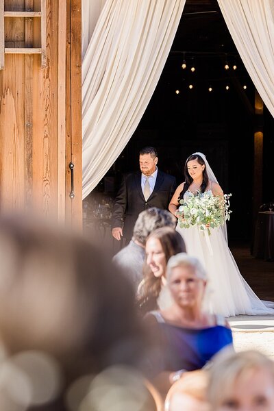 Pure wedding day bliss between gorgeous bride and groom in Oregon.