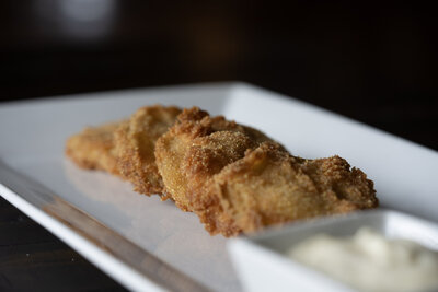 Fried Green Tomatoes at Burton's Farmhouse Restaurant and Events in Paoli Indiana
