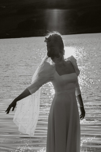 artistic photography of a bride