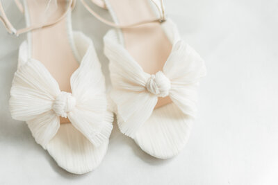 loeffler randall white chiffon bridal shoes photographed at villa terrace in milwaukee wisconsin