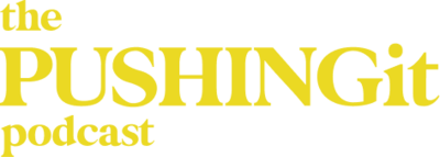 The Pushing It Podcast Logo