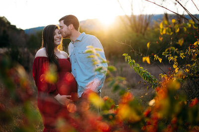 Maternity Session at golden hour in Chattanooga TN