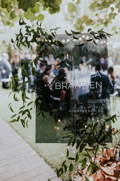 Acrylic signage for their wedding.