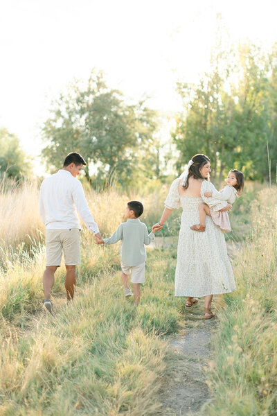 Candid family moments captured during a photography session in Utah, by Kamee Valdez Photo