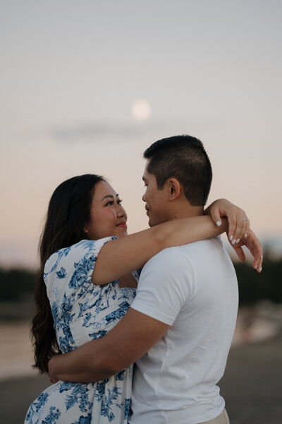 Couples and Wedding Photography romantic elegant engagement photos captured by Hayley Zumkeller Photography