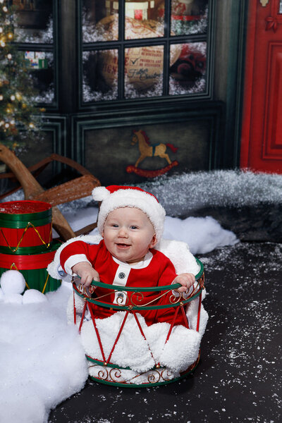 Santa Claus Baby Infant Christmas Drum Holiday Drummer Boy