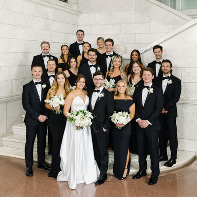 Black Tie Wedding at Lumber Exchange in Minneapolis Minnesota