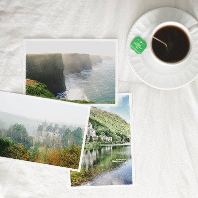 film photography of espresso and ice cream on table for taryn christine phtoography