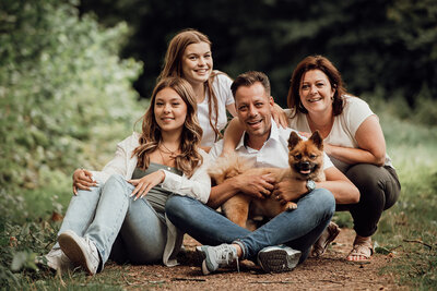 Familie fotoshoot in het park van Spijkenisse met natuurlijk licht