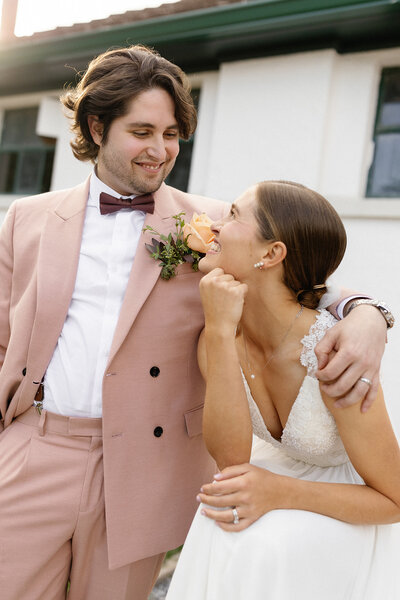couple smiling at each other