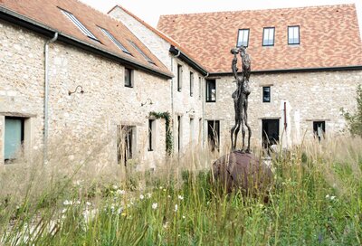 Esquisse d'une terrasse arborée