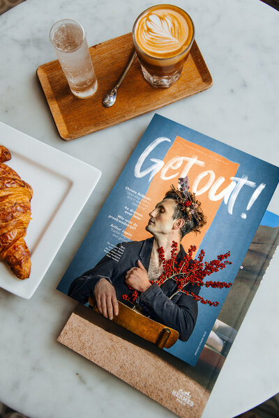 Jubileum magazine Get Out ontwikkelt voor de Remonstranten. Begeleiding, productie, redactie en ontwerp door Bladkamer.